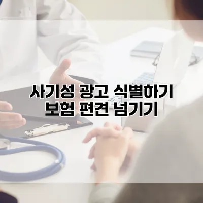 사기성 광고 식별하기 보험 편견 넘기기