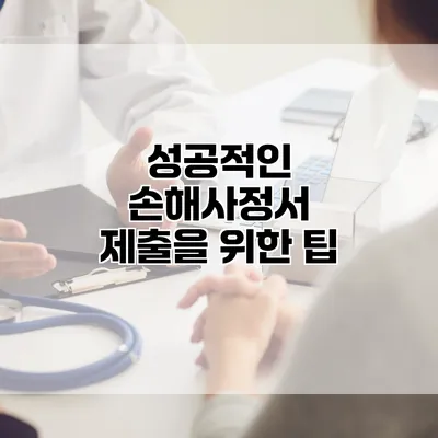 성공적인 손해사정서 제출을 위한 팁