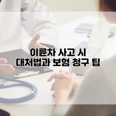 이륜차 사고 시 대처법과 보험 청구 팁