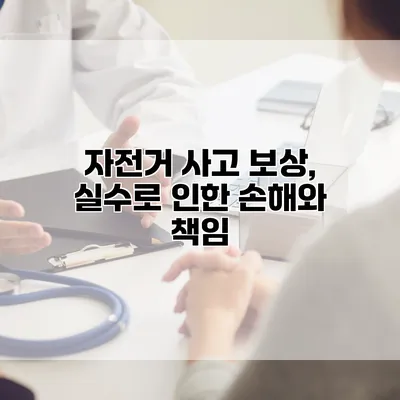 자전거 사고 보상, 실수로 인한 손해와 책임