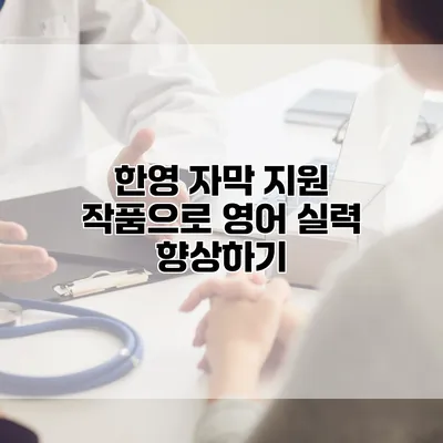 한영 자막 지원 작품으로 영어 실력 향상하기